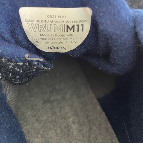 Allbirds WRUM Wool Runner Up Mizzle Merino Wool Running Shoes Men’s Size 11 EUC - Picture 5 of 12